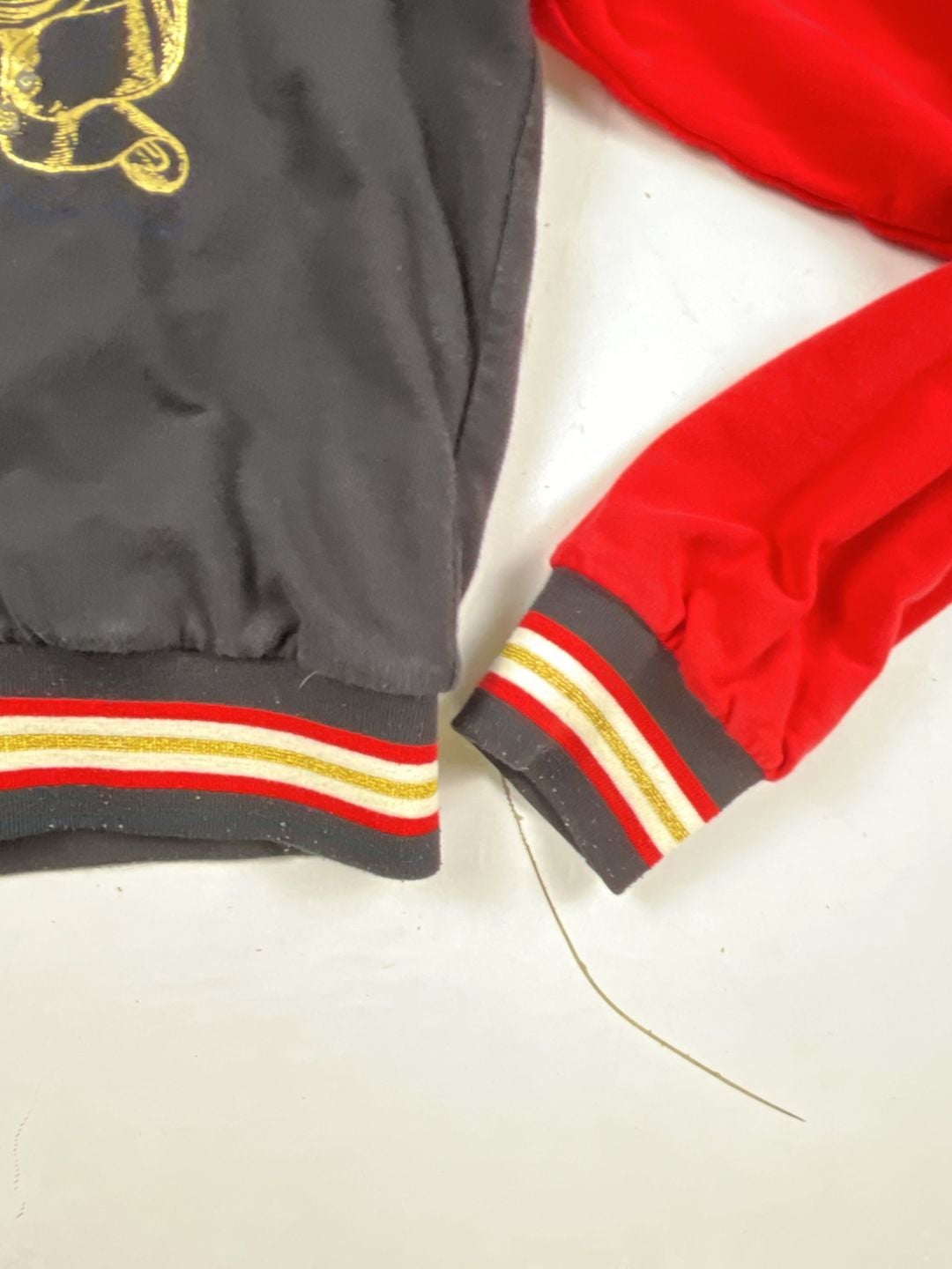 Rocawear Zip Up Track Jacket Size S Black Red Gold Logo Y2K OF 6