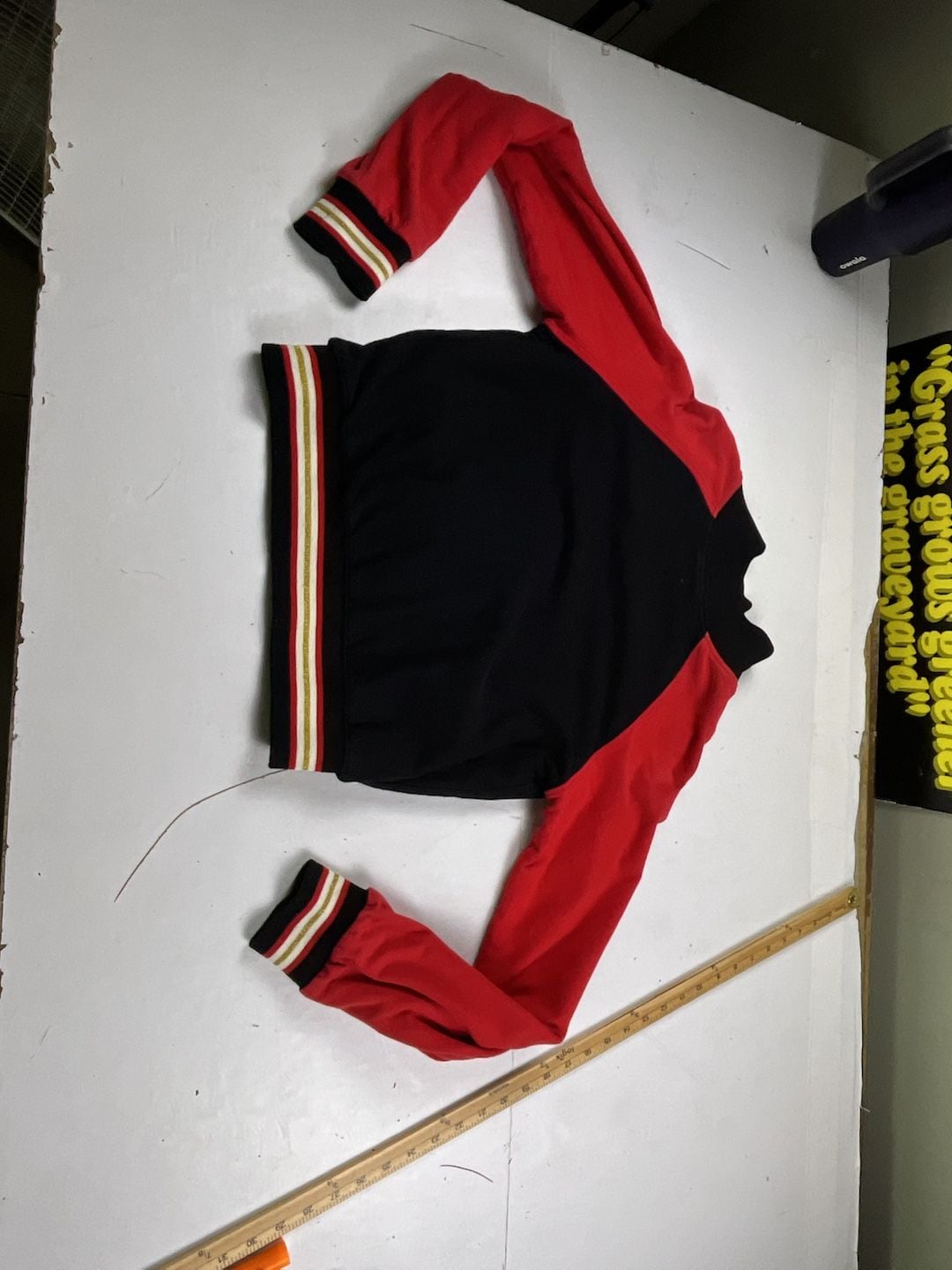 Rocawear Zip Up Track Jacket Size S Black Red Gold Logo Y2K OF 7
