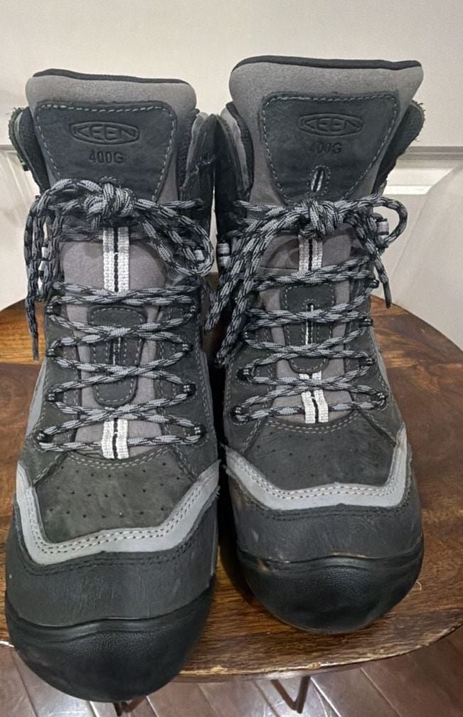 Keen Utility Waterproof Work Boots Size 9 EE Gray Black 2