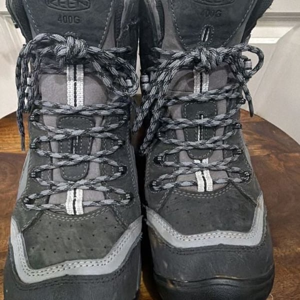 Keen Utility Waterproof Work Boots Size 9 EE Gray Black