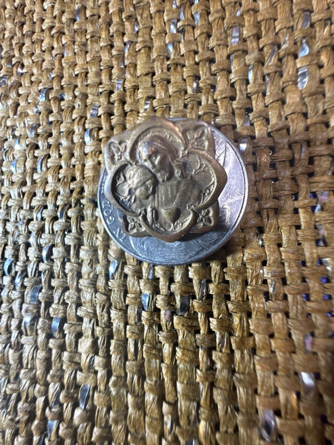 Vintage Religious First Holy Communion Pin Brooch 5
