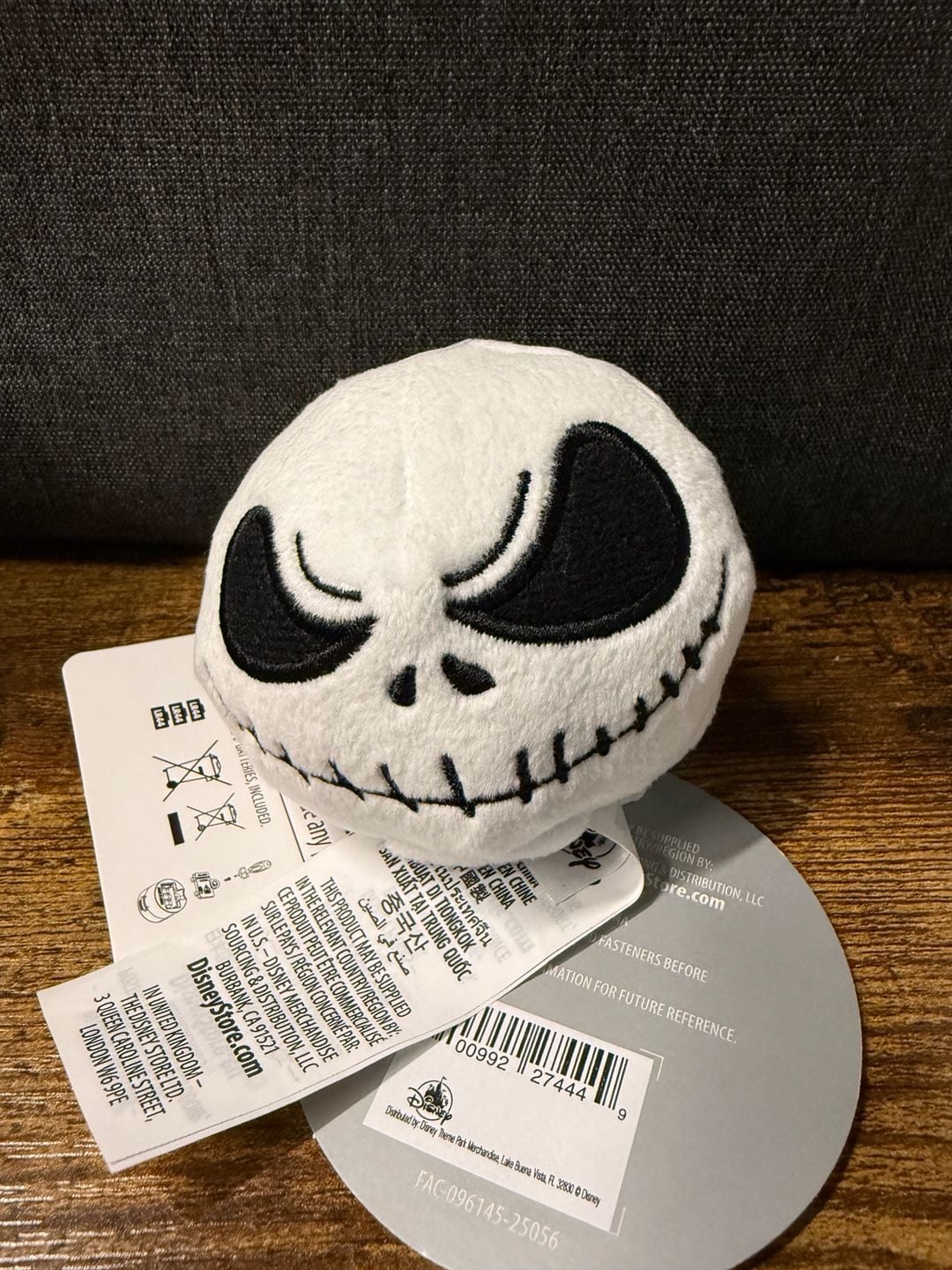 NWT Disney NBC Jack Skellington Light Up Headband Plush 1