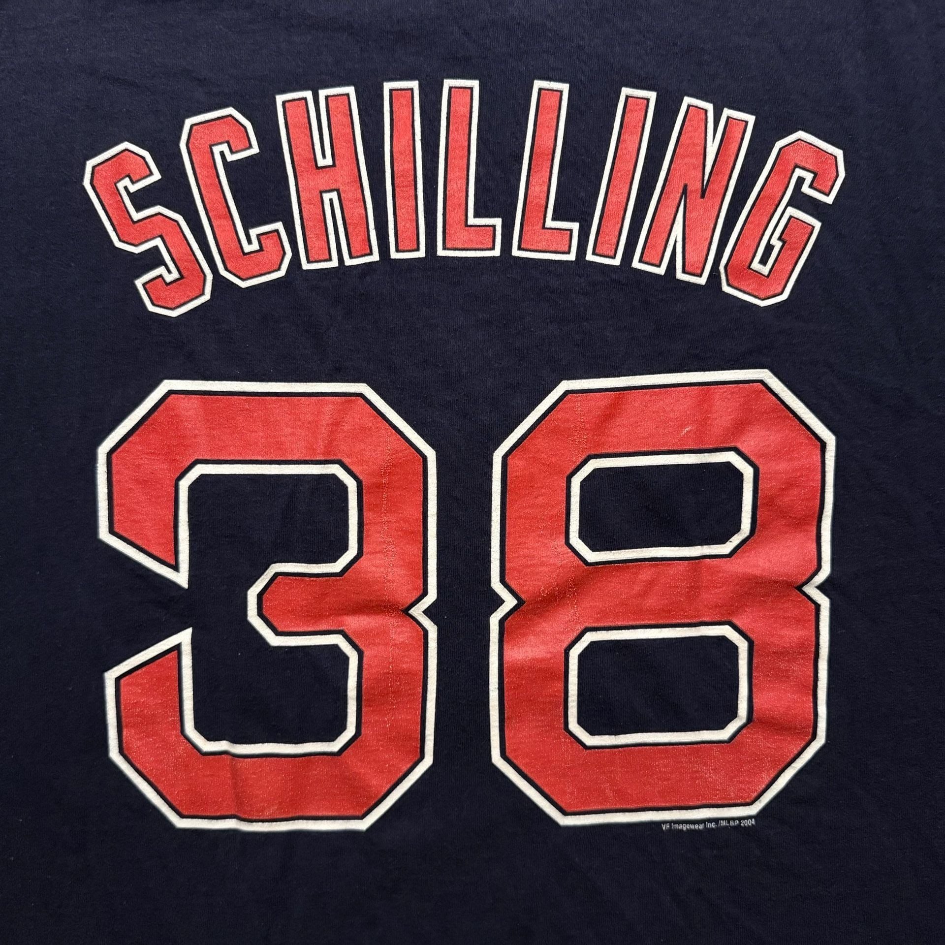 Vintage 2004 Boston Red Sox Curt Schilling #38 T Shirt 2XL MLB Y2K 3