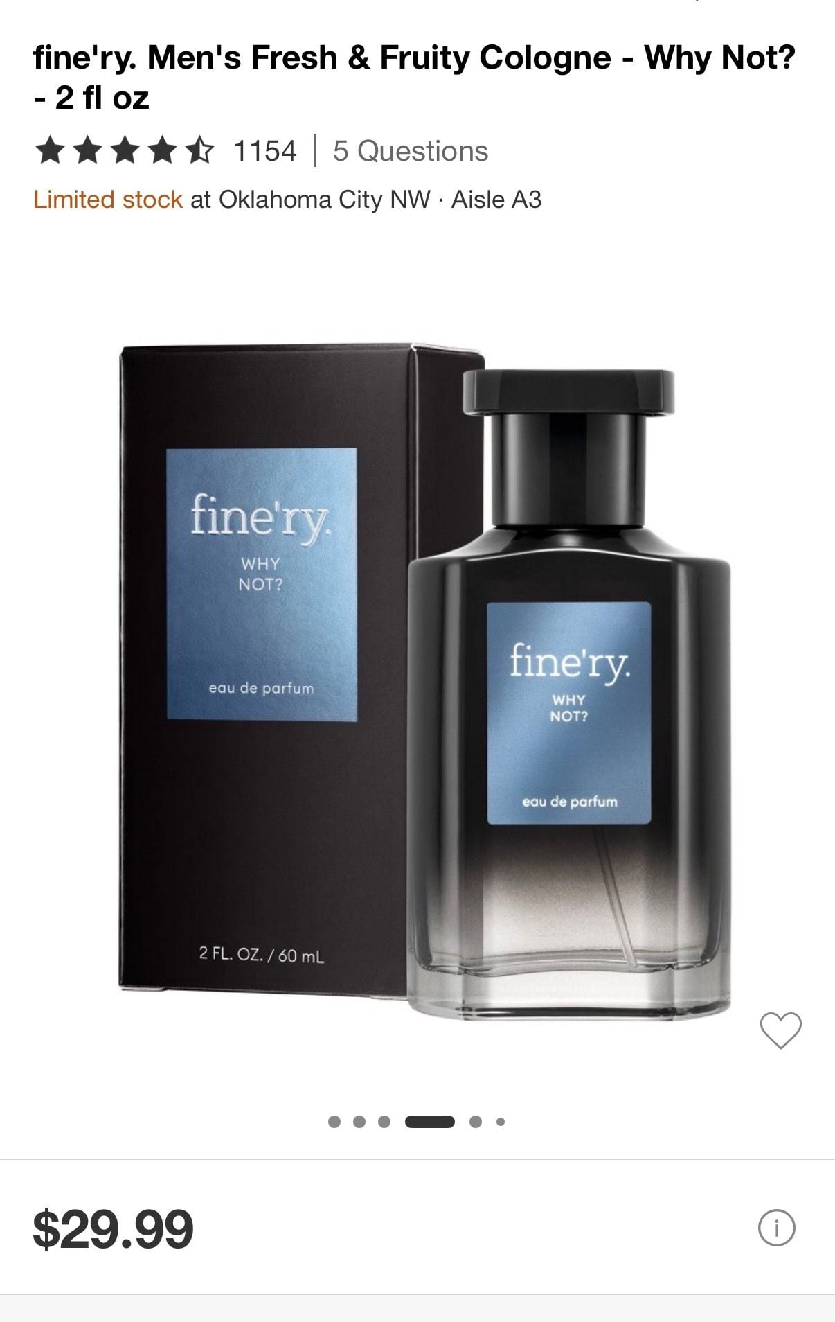 New- fine'ry. Men's Fresh & Fruity Cologne - Why Not? - 2 fl oz 1