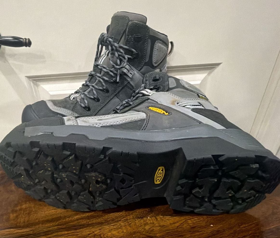 Keen Utility Waterproof Work Boots Size 9 EE Gray Black 8