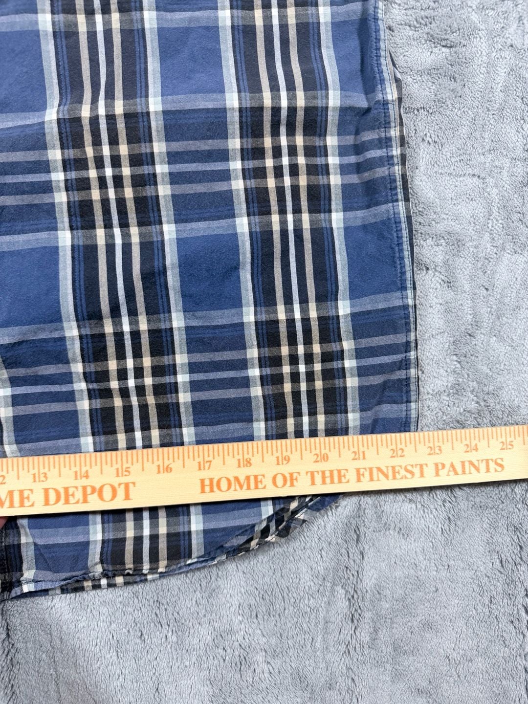 Carhartt Plaid Short Sleeve Button Down Shirt Size L Blue 14
