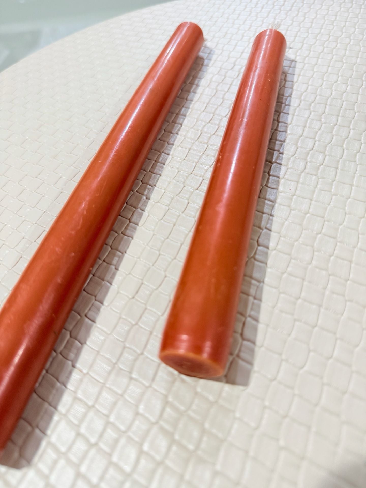 Orange Taper Candles 2