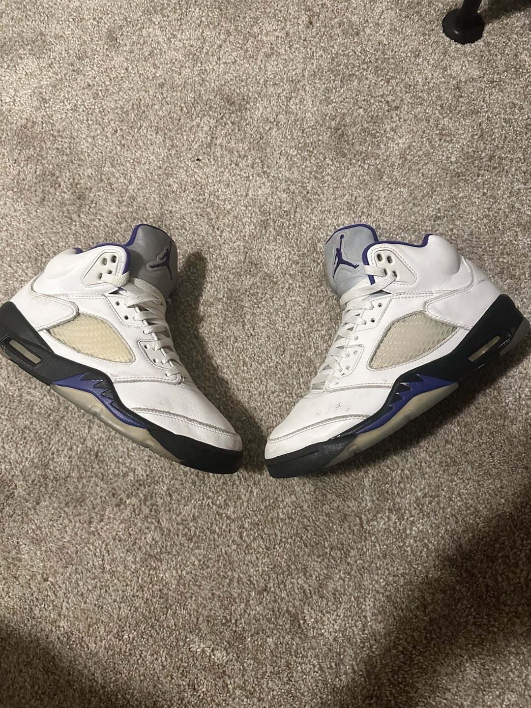 Nike Air Jordan 5 Retro Dark Concord White Black Sneakers 2