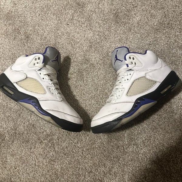 Nike Air Jordan 5 Retro Dark Concord White Black Sneakers