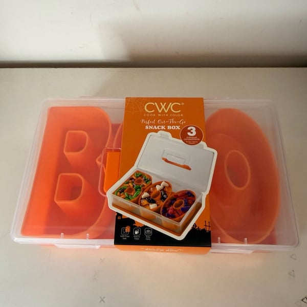 Cook With Color BOO Halloween Snack Box Food Storage Container