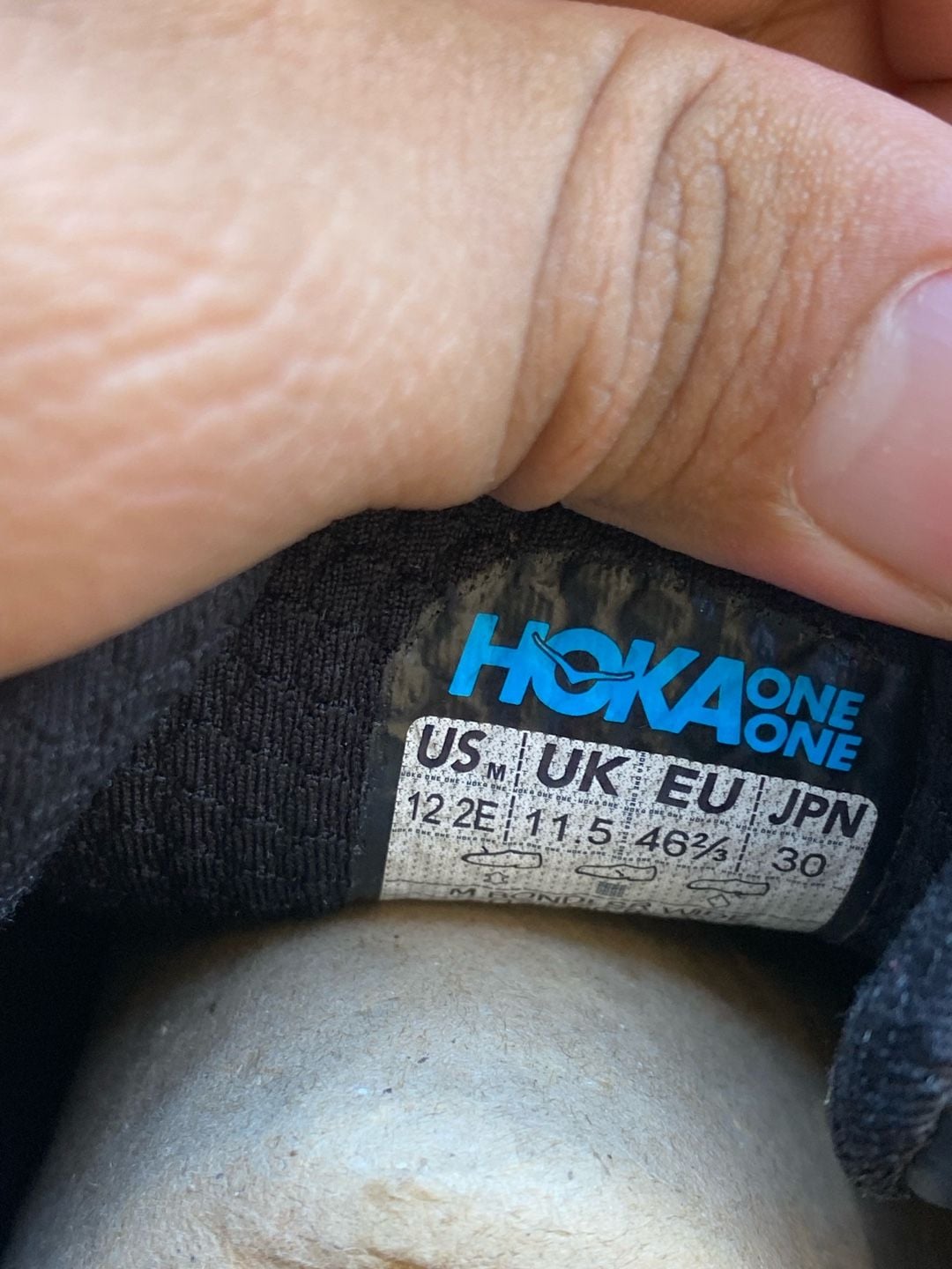 HOKA Bondi SR Black Slip-Resistant Leather Sneakers 9