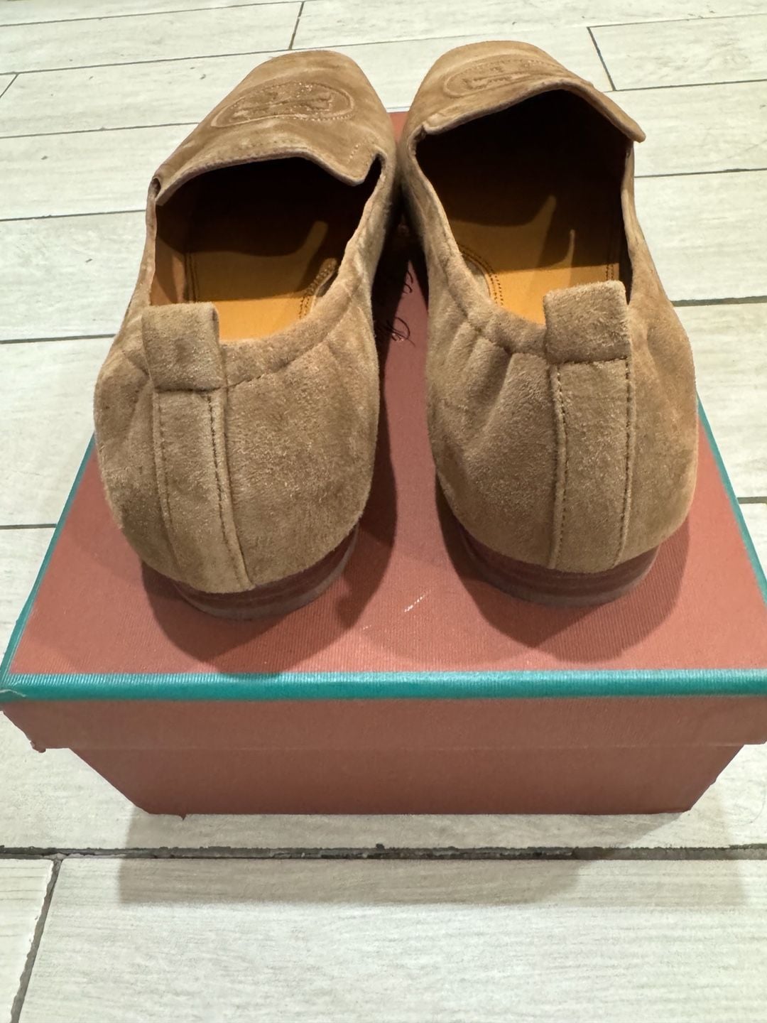 Tory Burch Leigh Suede Loafer Size 11 Brown Flats 7