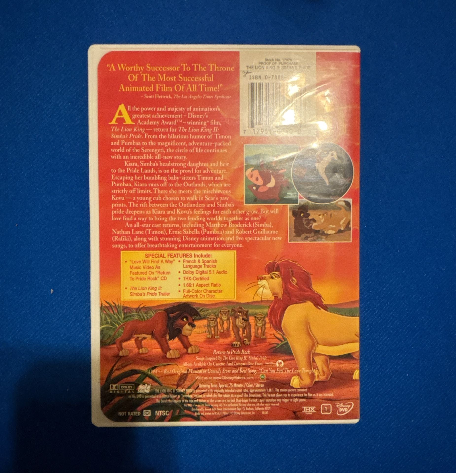 Disney The Lion King II: Simba's Pride DVD Limited Issue 3