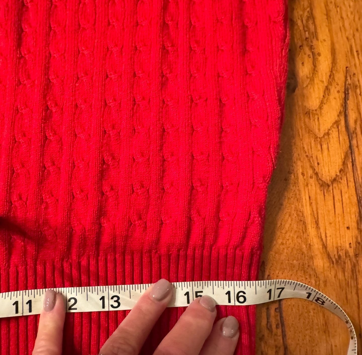 Polo Golf Ralph Lauren Sweater Vest Size L Red Cable Knit Crest V-Neck h1581 7
