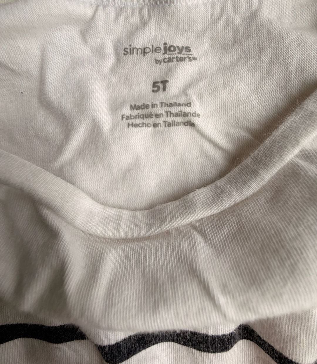Simple Joys By Carter'S Stripe Top Size 5T 4