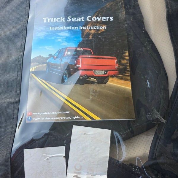 DuDuWang Custom Seat Covers for Ram Black Blue Front