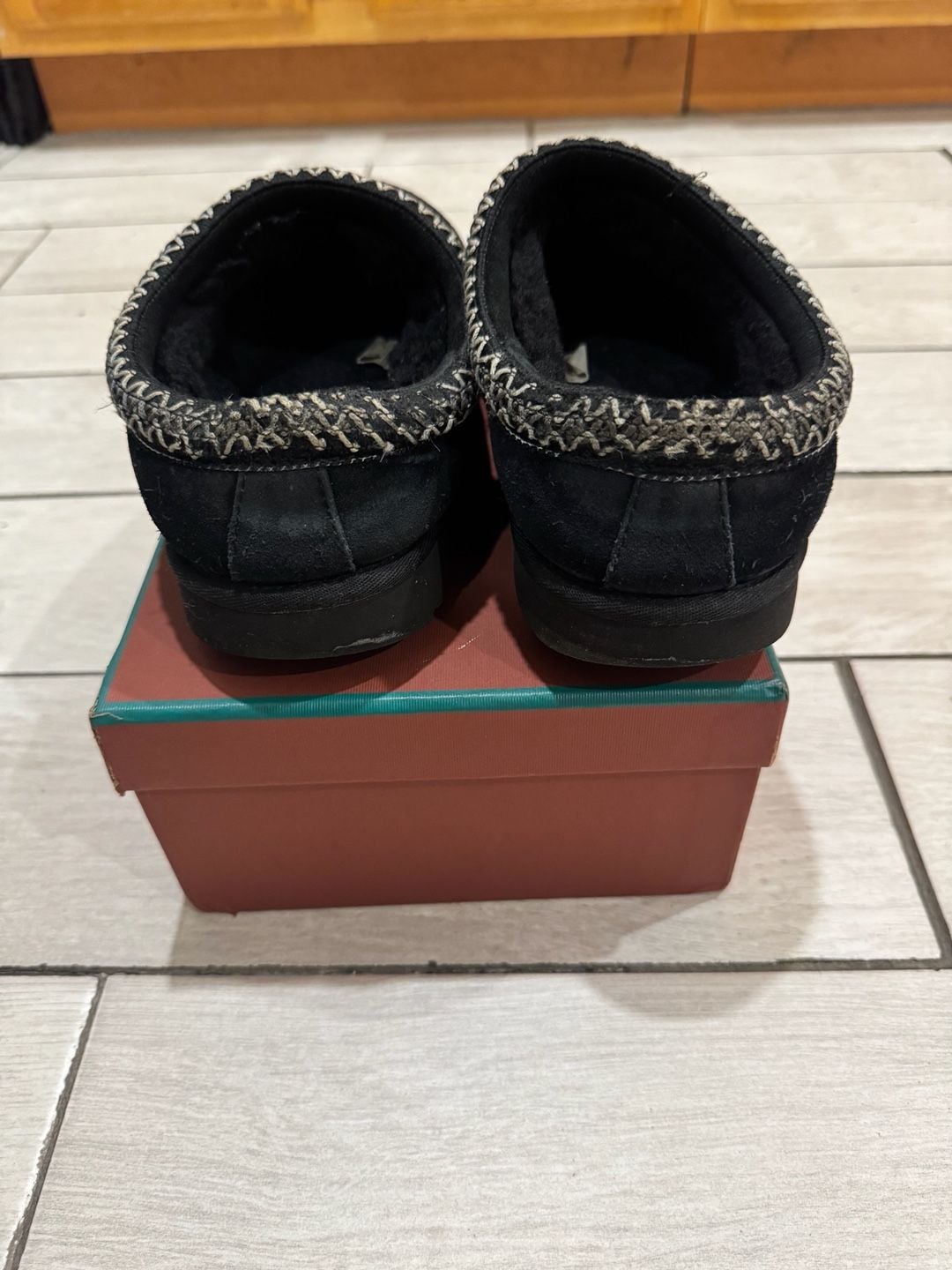 UGG Tasman Slippers Black Suede 6
