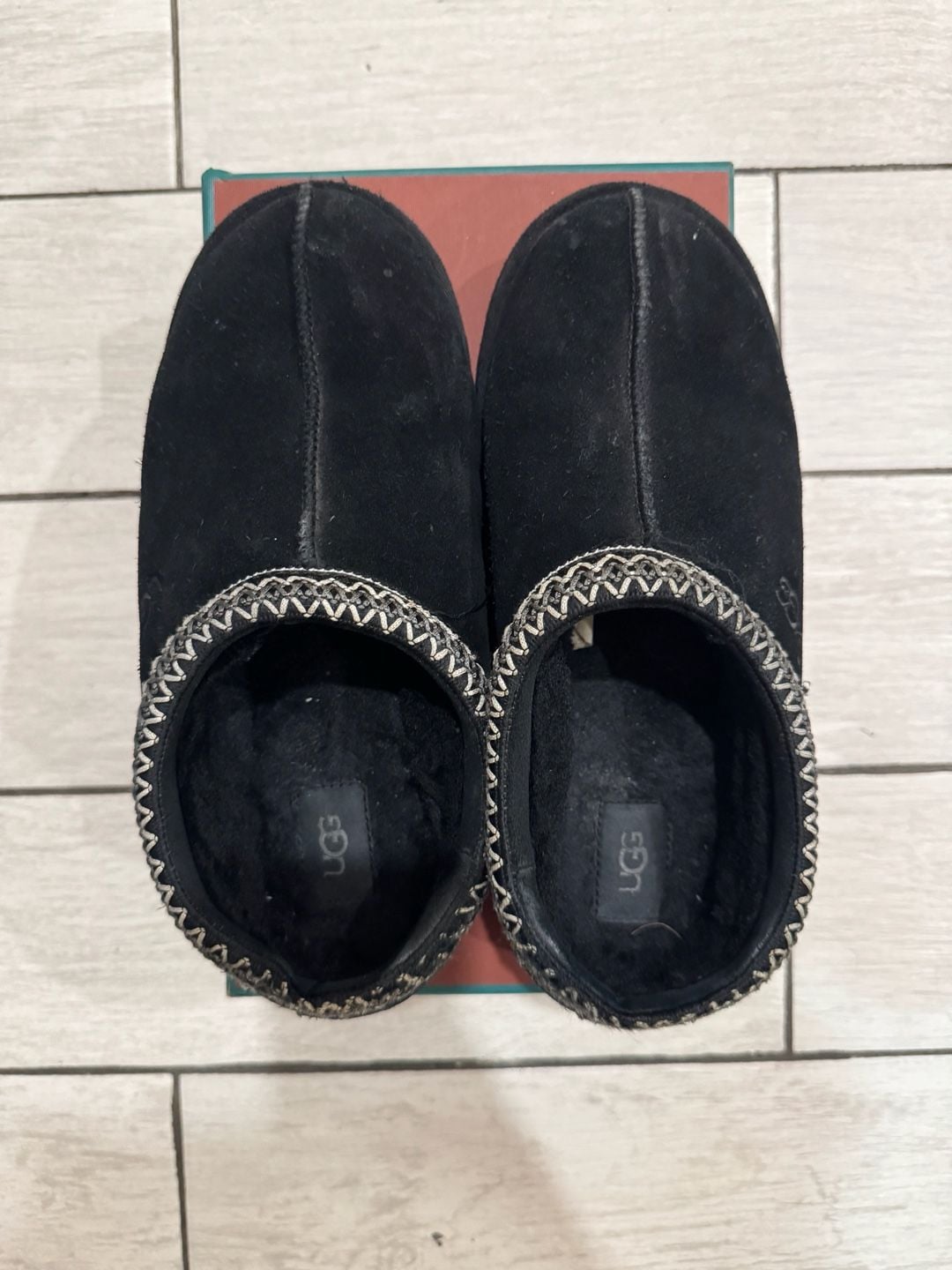 UGG Tasman Slippers Black Suede 3