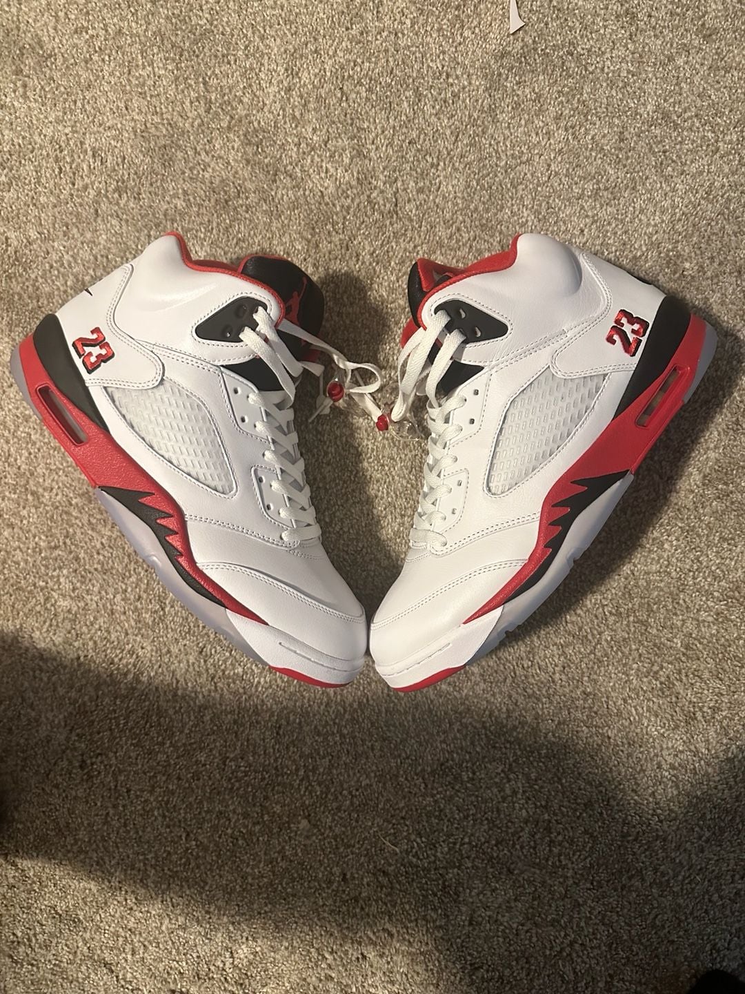 Jordan Air Jordan 5 Retro Fire Red White Black Sneakers 2