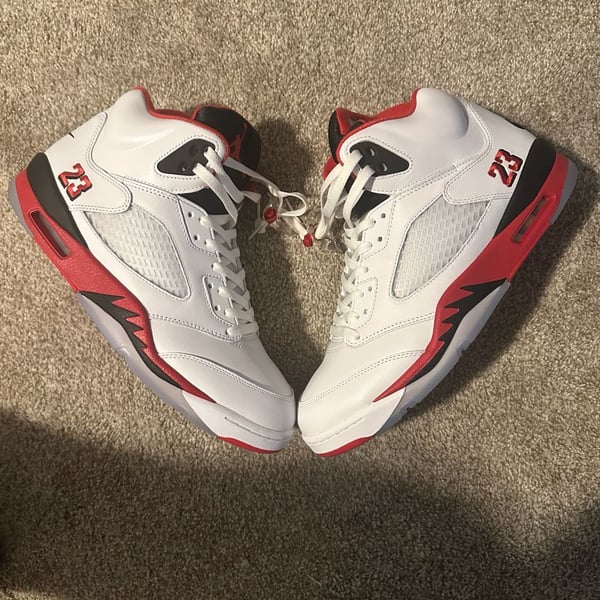Jordan Air Jordan 5 Retro Fire Red White Black Sneakers