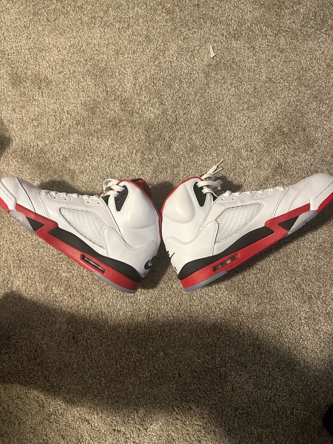 Jordan Air Jordan 5 Retro Fire Red White Black Sneakers 4