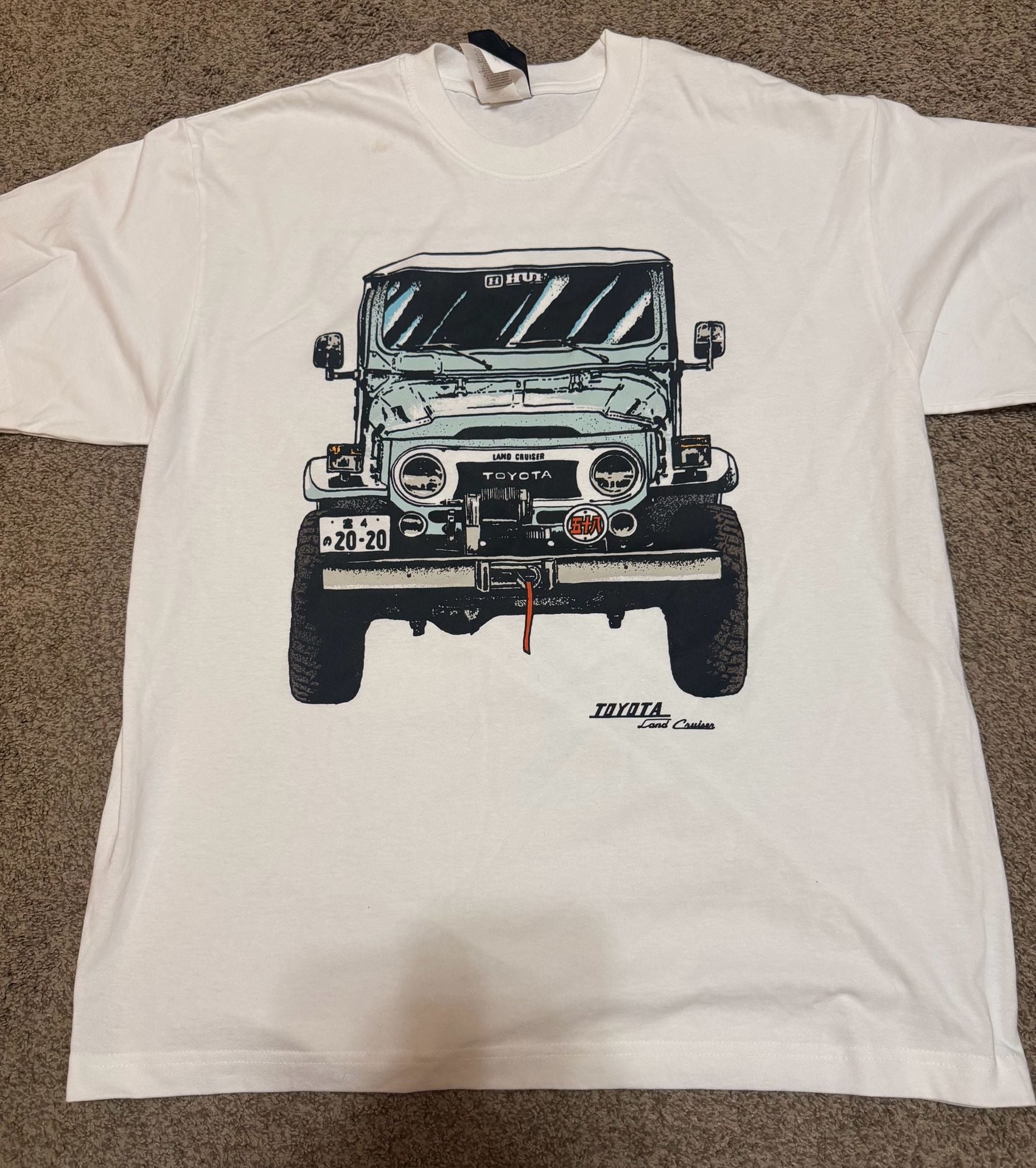 HUF x Toyota Land Cruiser Sixties T-Shirt Size L White 2