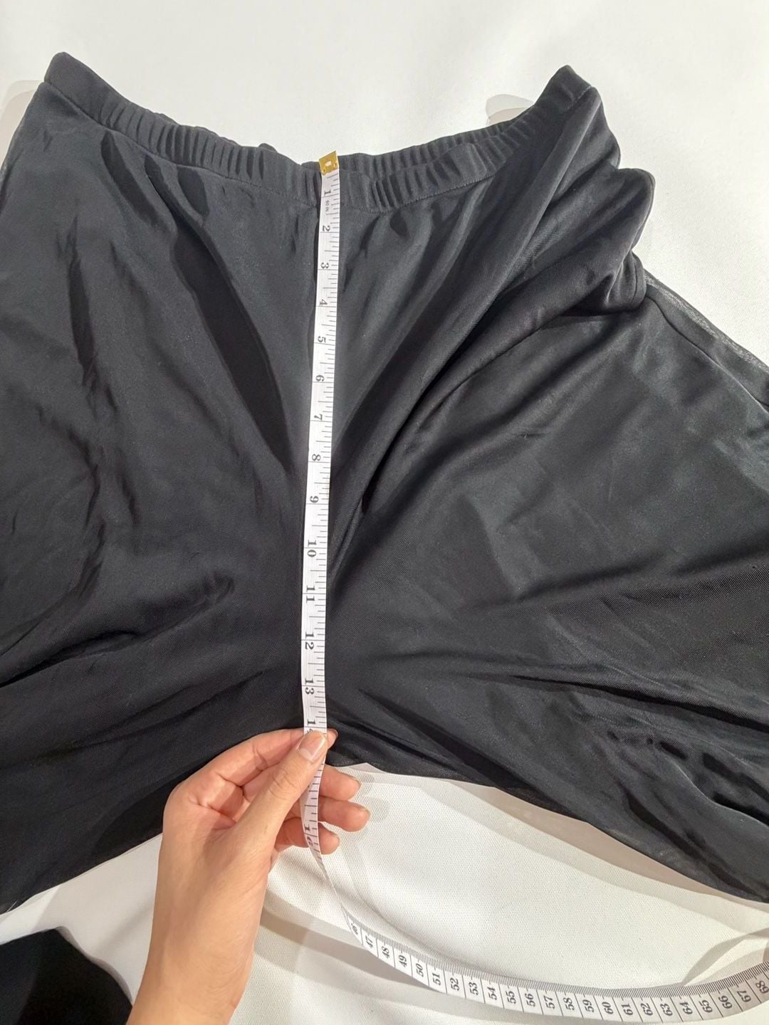 Black Mesh Sheer Sheer Palazzo Wide Leg Flare Pants 3