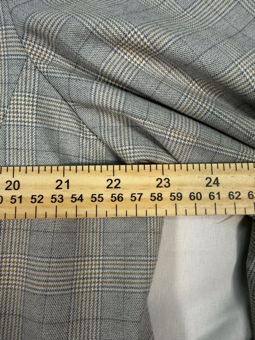 Nine West Plaid Blazer Size 2XL Gray Single Button Longline Jacket 8