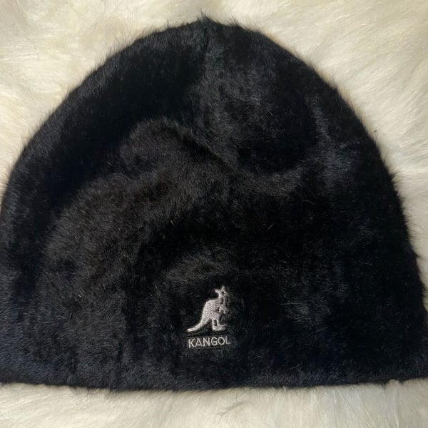 Kangol Furgora Skull Cap Black One Size Furry Beanie Hat