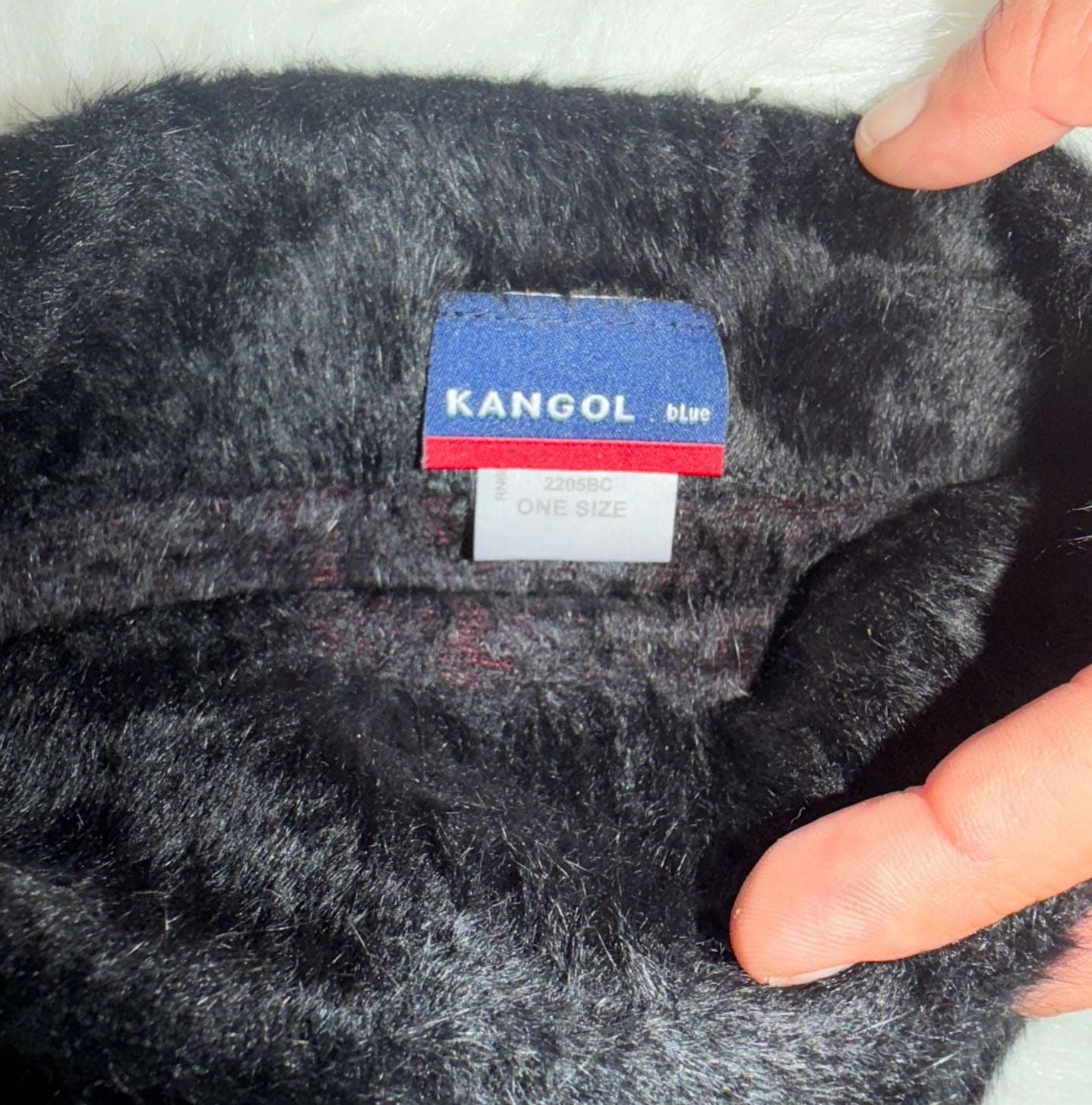 Kangol Furgora Skull Cap Black One Size Furry Beanie Hat 3