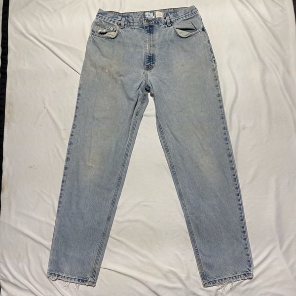 VTG 90s Calvin Klein Jeans Easy Fit Double Stonewash Made in USA Union Tag 33/31