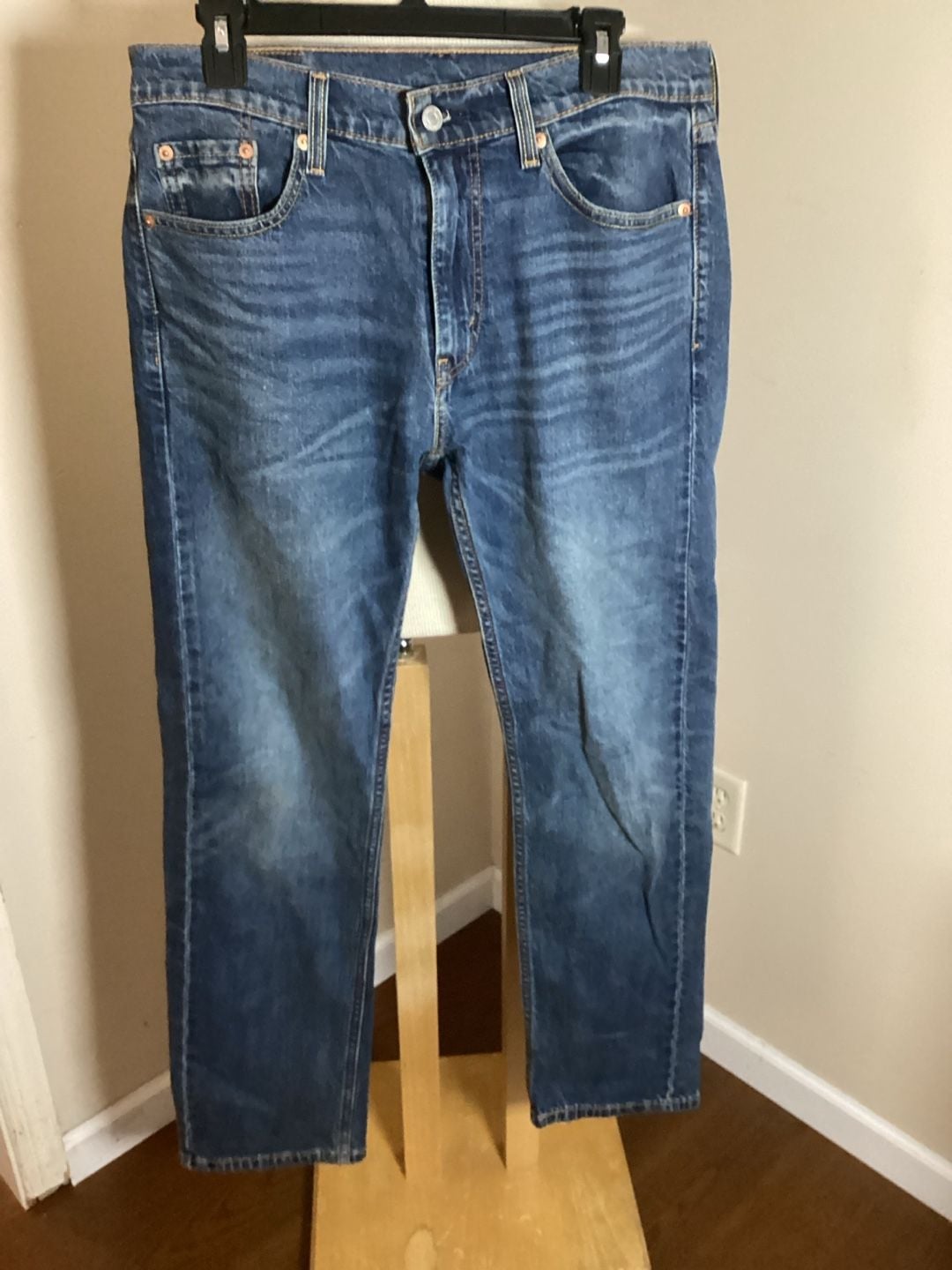 Levi's 505 Regular Fit Jeans Size W30 L32 Blue Denim Straight Leg 2