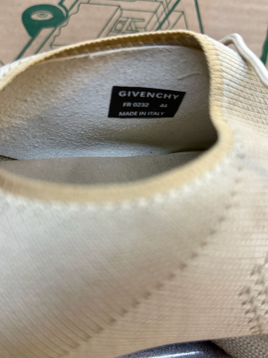 Givenchy TK-360 Lace-Up Sneakers Black Knit and beige lot of 2  9