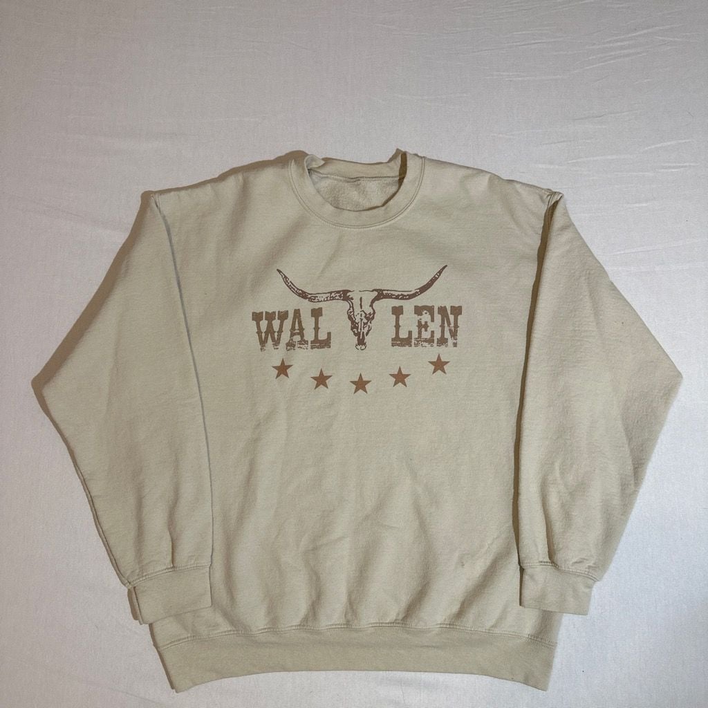 Morgan Wallen Steer Skull Crewneck Sweatshirt Size L 2