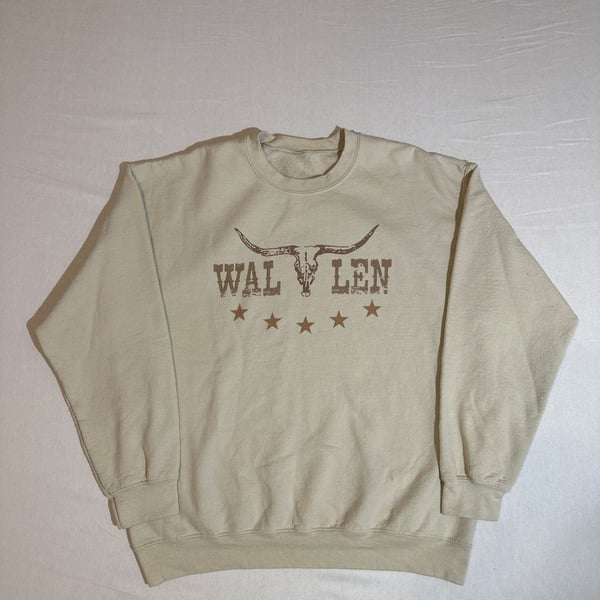 Morgan Wallen Steer Skull Crewneck Sweatshirt Size L