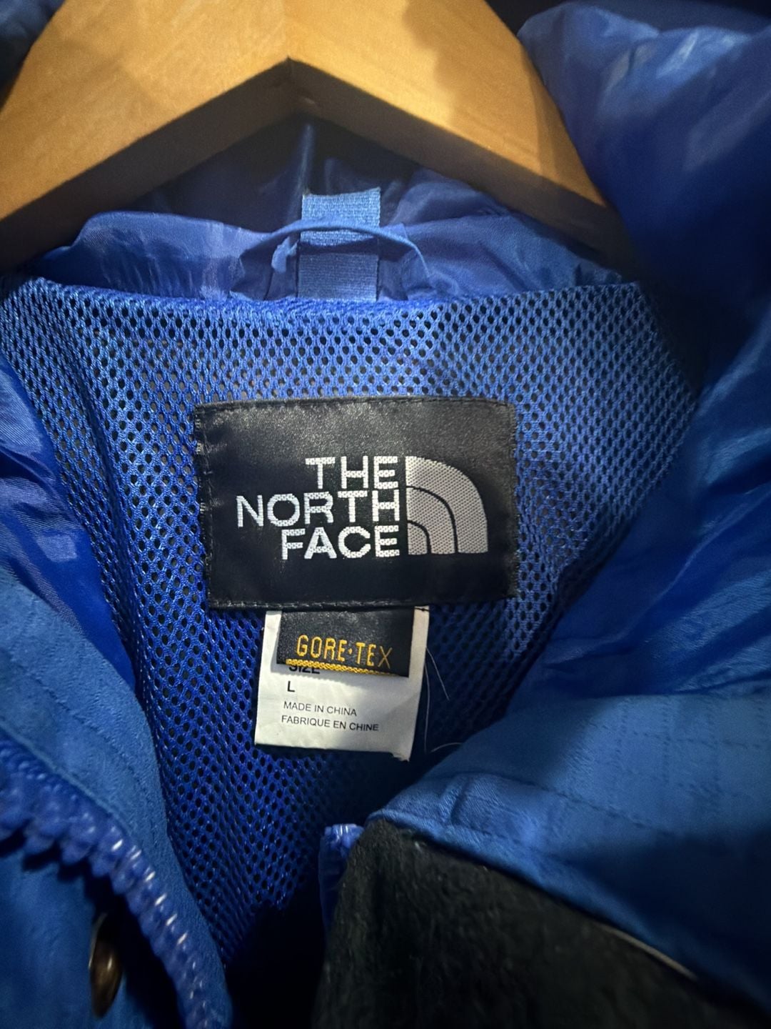 Vintage The North Face Mountain Jacket Size L Blue Black Gore-Tex 4