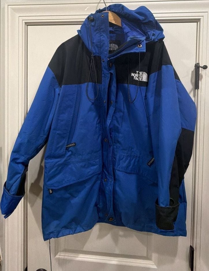 Vintage The North Face Mountain Jacket Size L Blue Black Gore-Tex 2