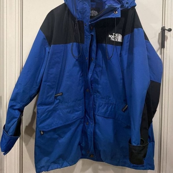 Vintage The North Face Mountain Jacket Size L Blue Black Gore-Tex