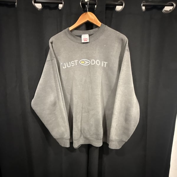 Wilson Pro 5000 Just Do It Air Sweatshirt Size L Grey Pullover