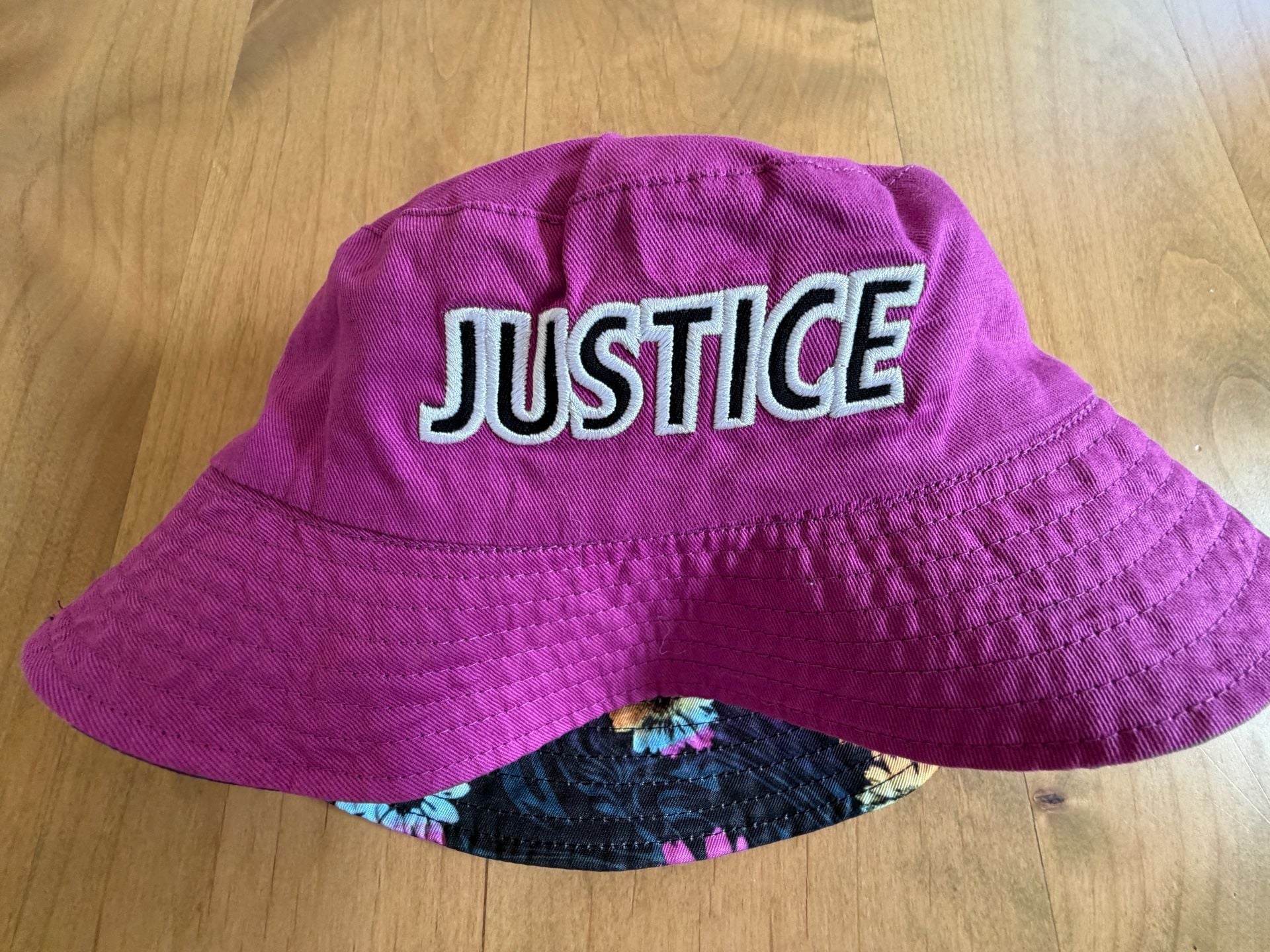 Justice Sport Floral Bucket Hat Black Multi 5