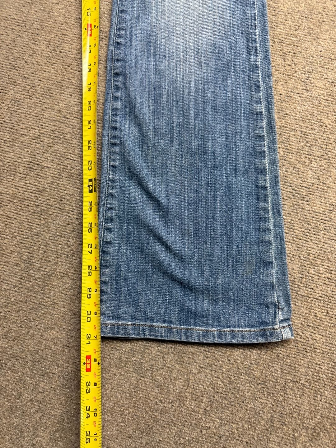 Calvin Klein Jeans Flare Size 10 Medium Wash Blue 7