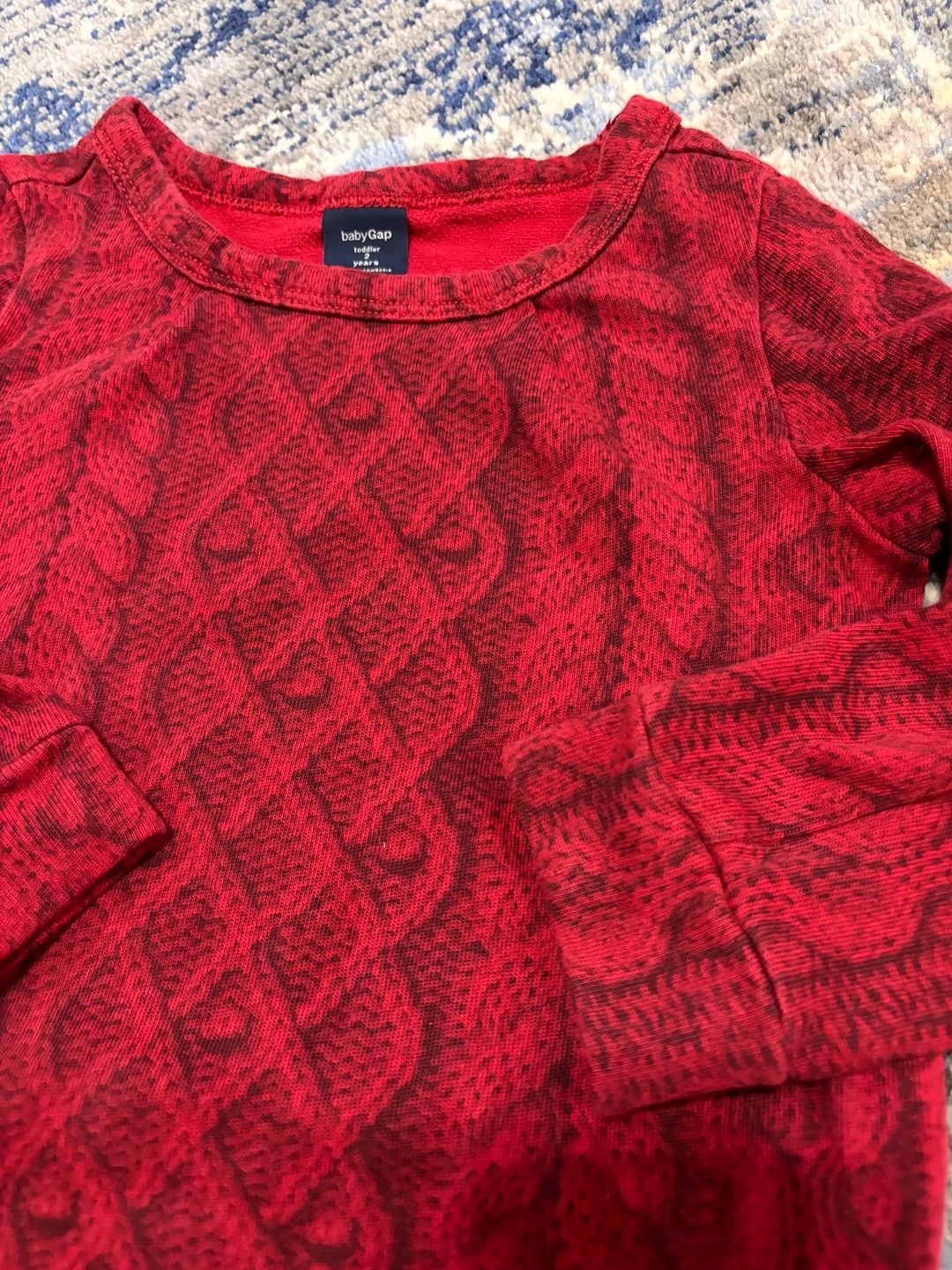 Baby Gap Toddler 2 Years Red Sweater Pullover 1