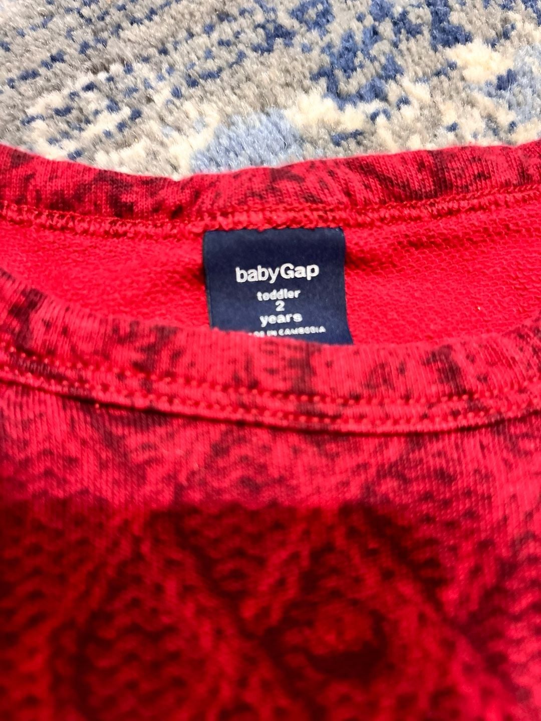 Baby Gap Toddler 2 Years Red Sweater Pullover 2