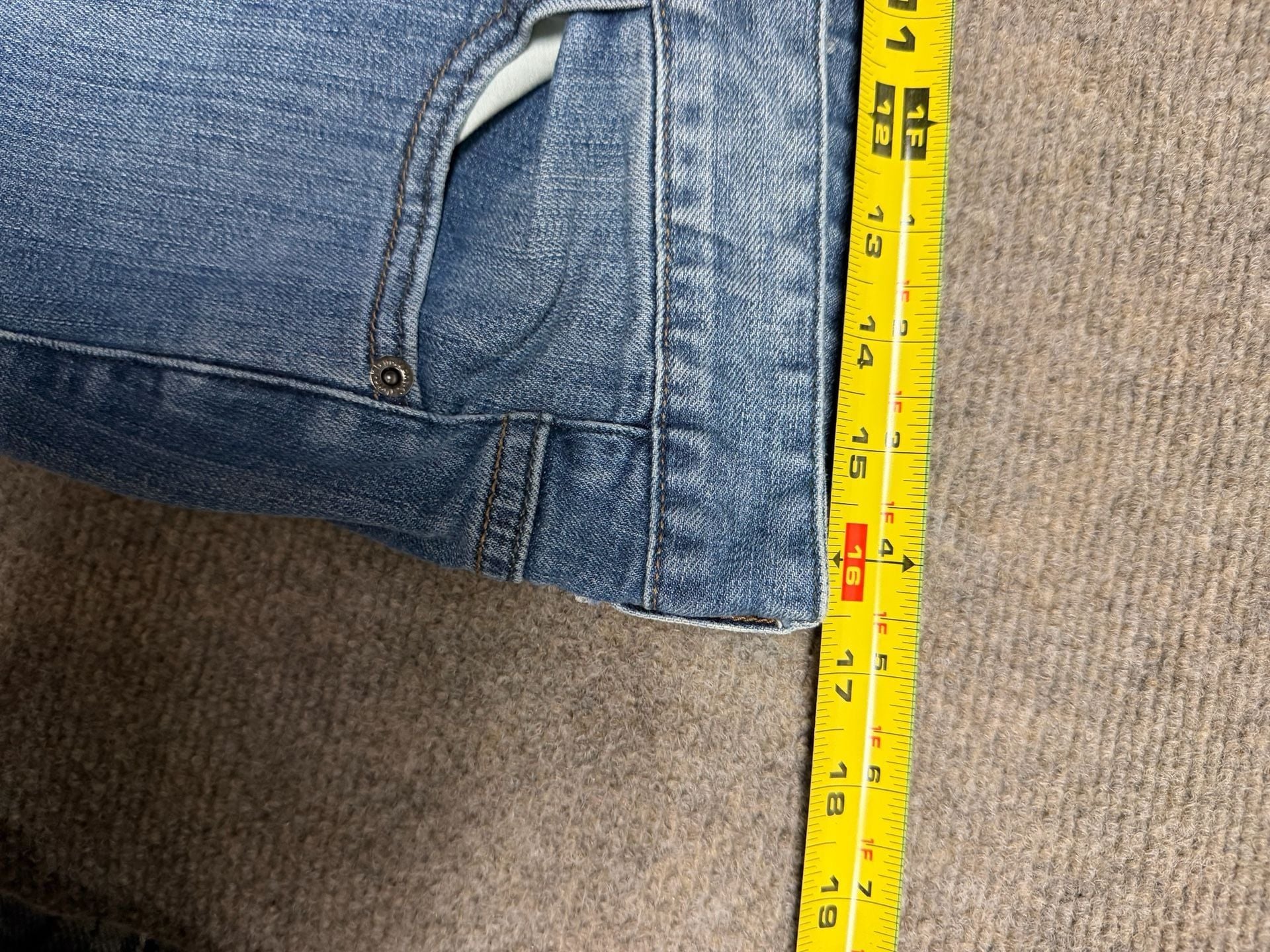 Calvin Klein Jeans Flare Size 10 Medium Wash Blue 8