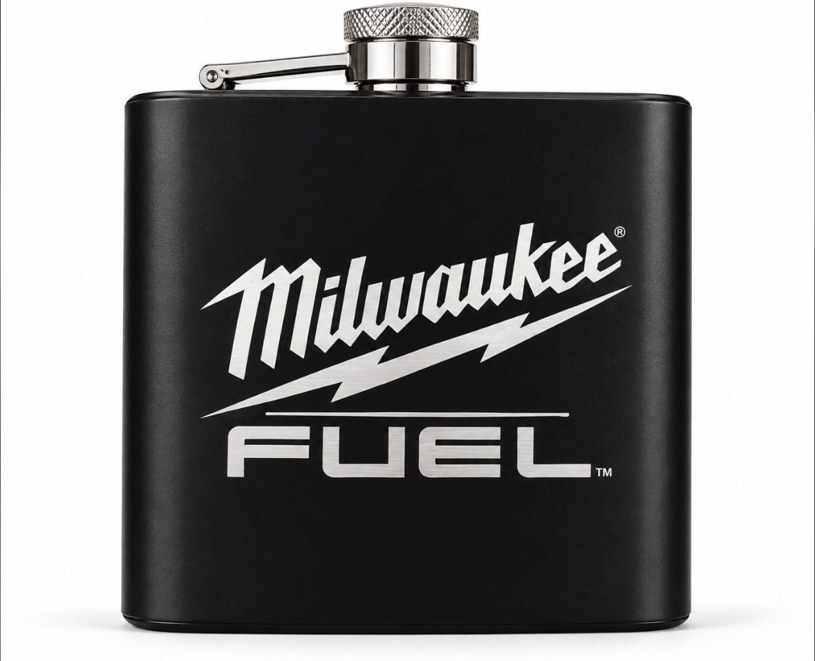Milwaukee Fuel Stainless Steel Flask Black 1