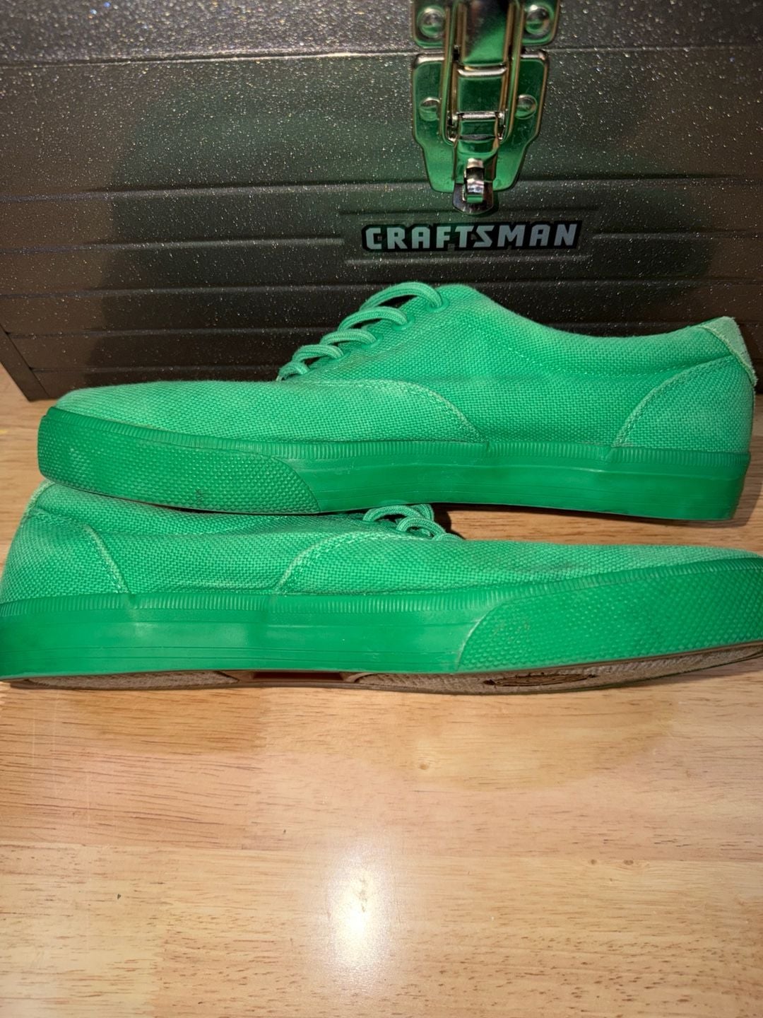 Polo Ralph Lauren Vaughn Size 10D Green Canvas 3