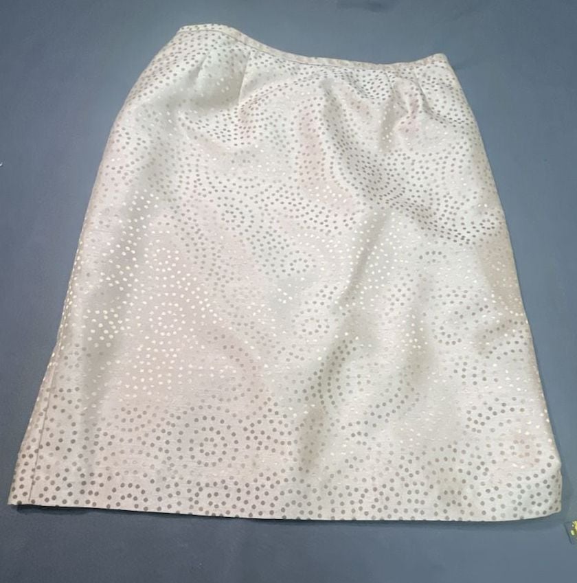 Kasper Metallic Dot Pattern Skirt Suit Set 10