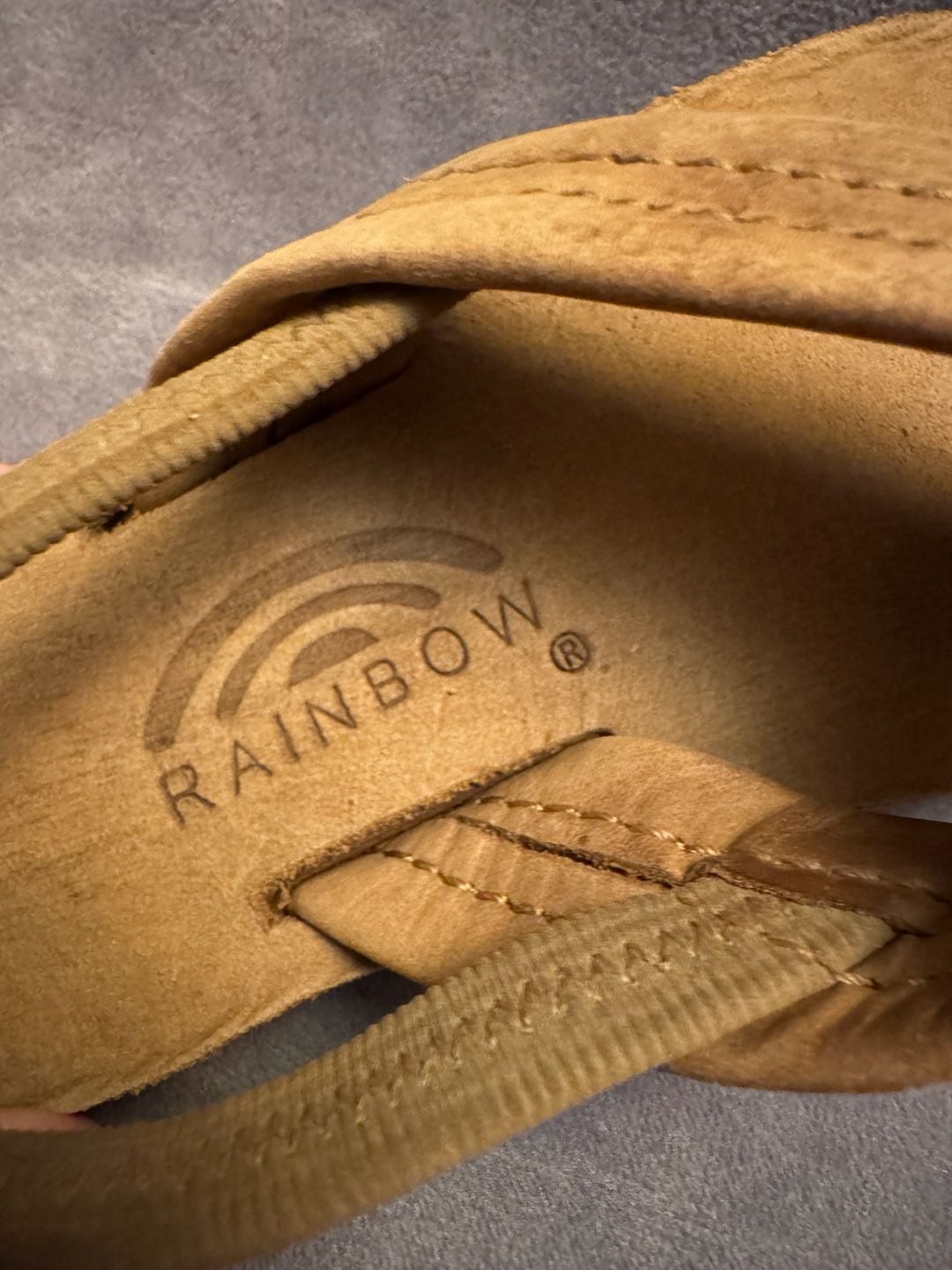 Rainbow Premier Leather Sandals Toddler Brown Leather Flip Flops 3