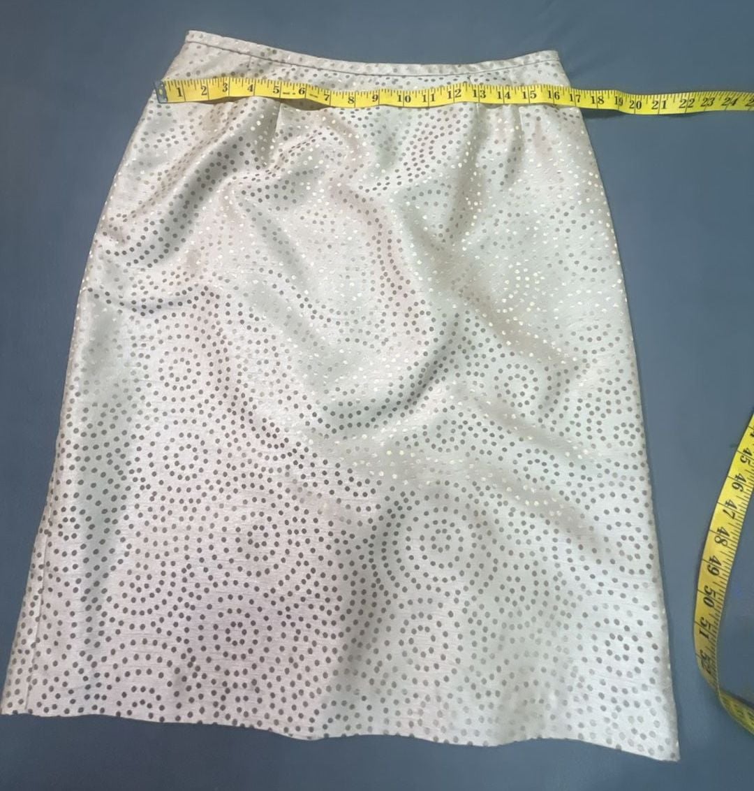 Kasper Metallic Dot Pattern Skirt Suit Set 12