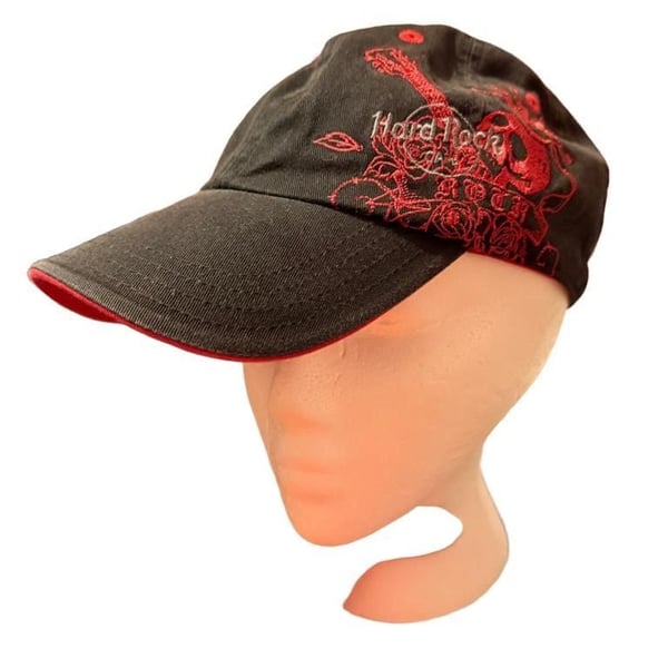 Hard Rock Cafe New York Embroidered Baseball Cap Black